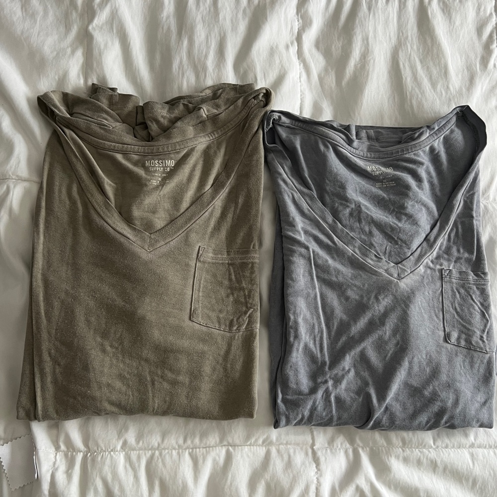 Pair of oversized T-shirts